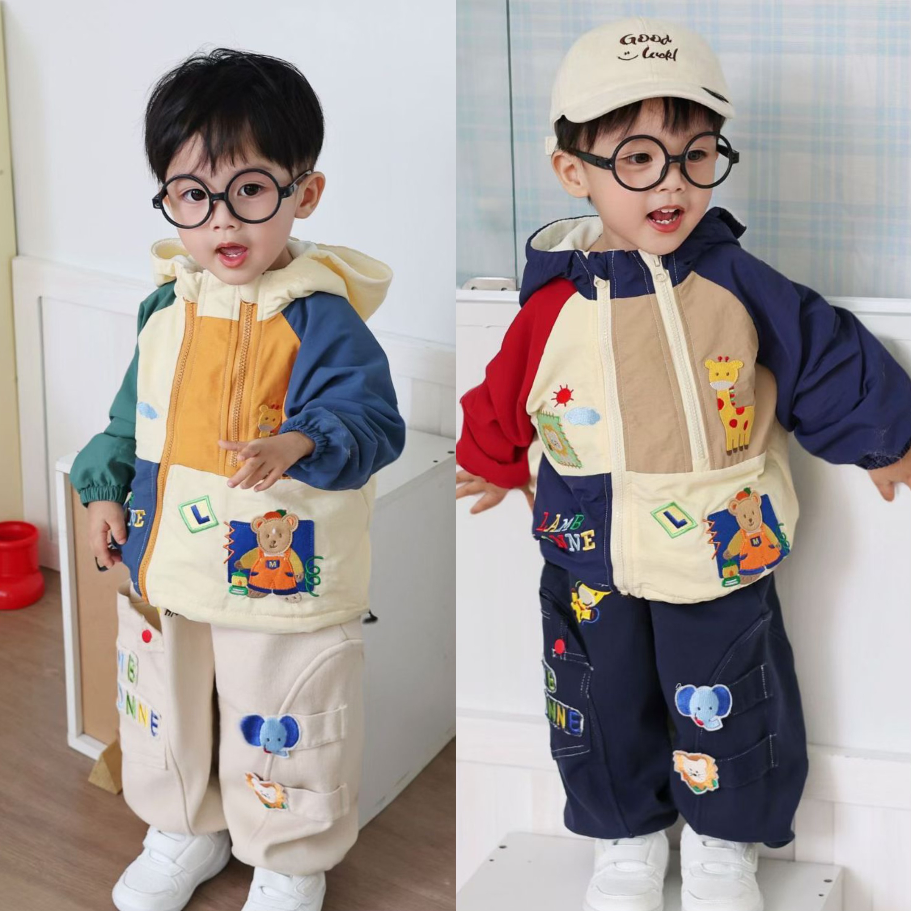 25年秋季男童加绒套装