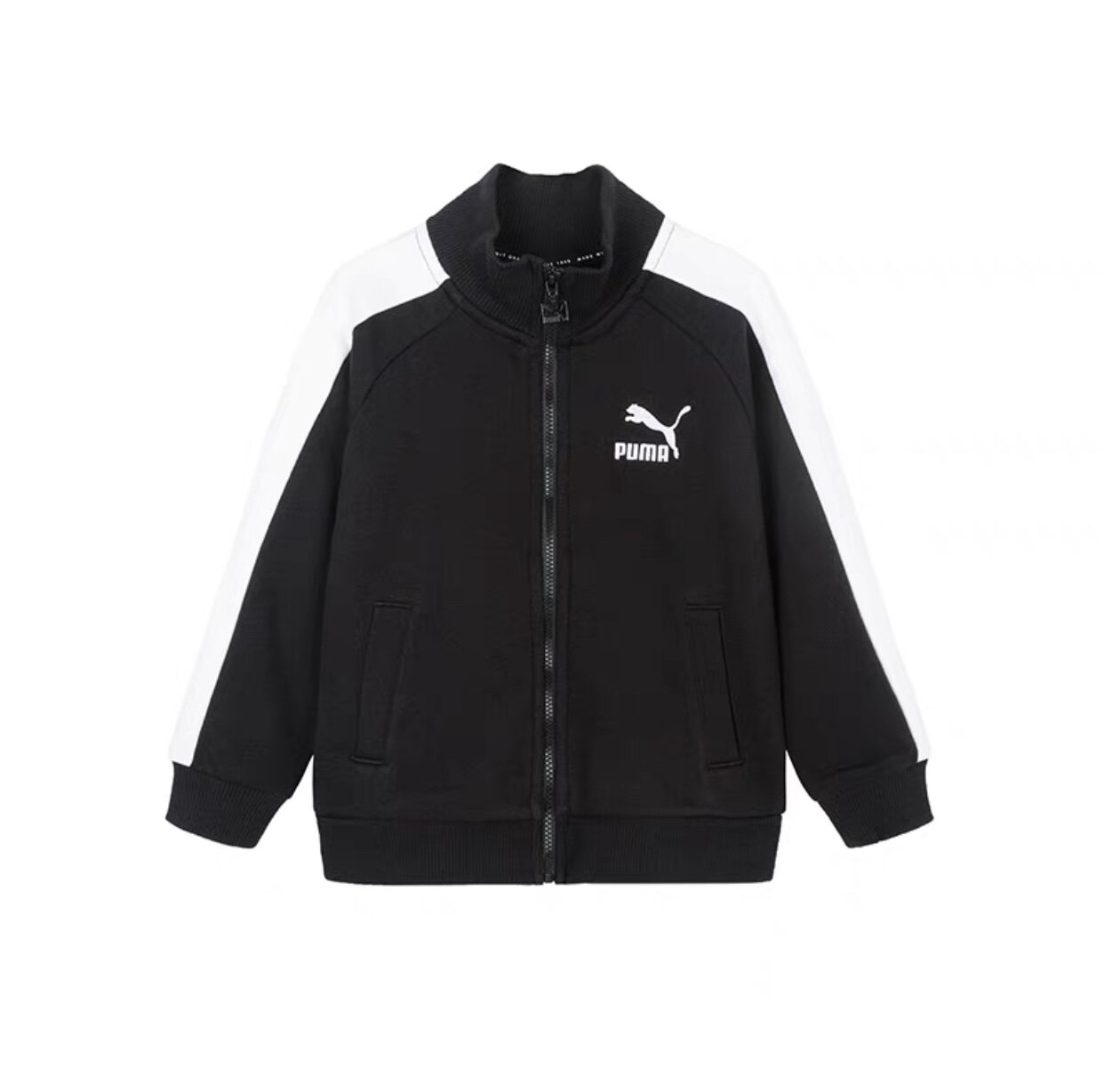 puma彪马童装春秋款男黑色红色休闲外套530117图片