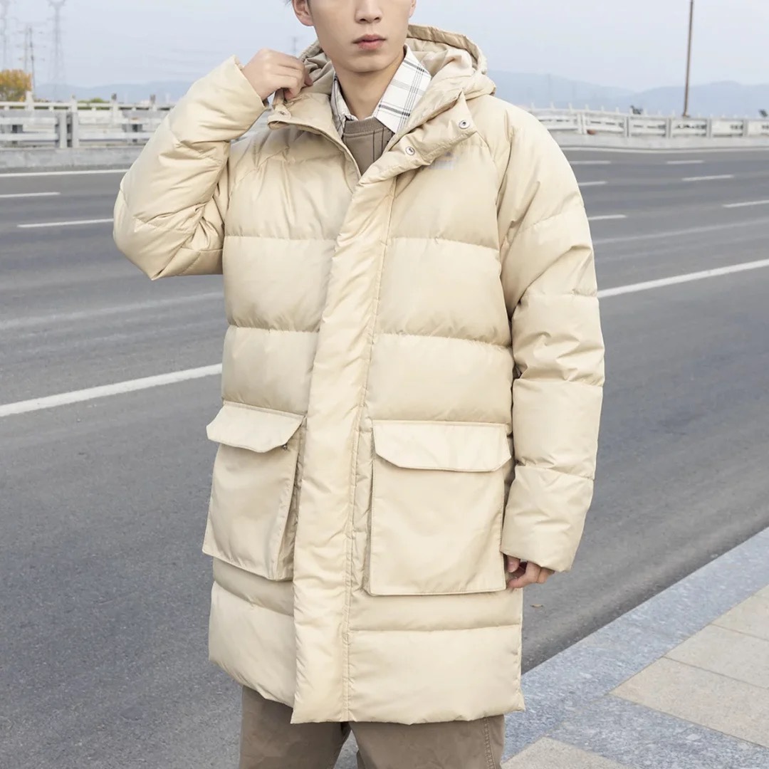 彪马保暖耐磨连帽中长款品牌logo