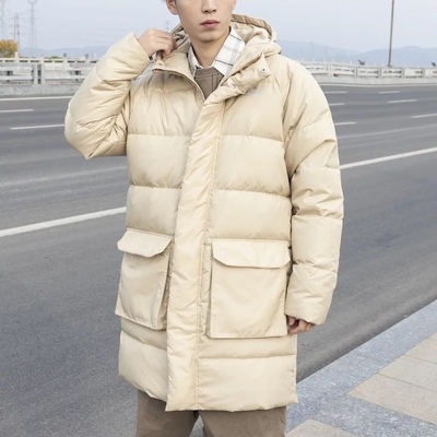 彪马保暖耐磨连帽中长款品牌logo