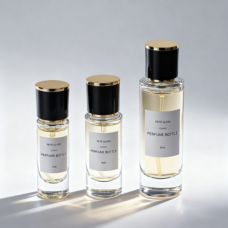 现货圆柱玻璃香水瓶10ml15ml30ml透明卡口细喷雾香水分装瓶