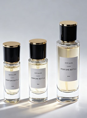 现货圆柱玻璃香水瓶10ml15ml30ml透明卡口细喷雾香水分装瓶