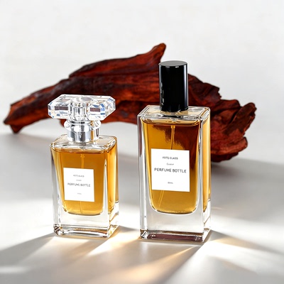现货扁方香水玻璃瓶30ml50ml卡口喷雾化妆品香水分装瓶