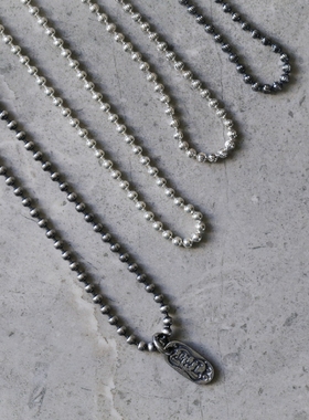 圆珠款925银项链百搭款个性潮流