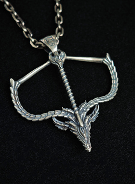 铁头的店925银动漫周边 剑风传奇系列 觉醒欧文 银吊坠