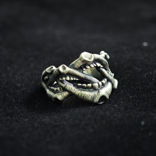 铁头的店925银暗黑风格LegioMade 无序暴食复古朋克指环戒指