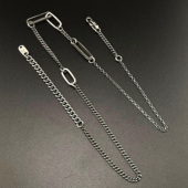 925银 铁头 项链 Munchen工业风 不对称链条拼接 店 Werkstatt