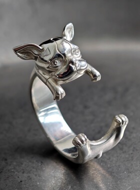 铁头的店男女同款925银小清新戒