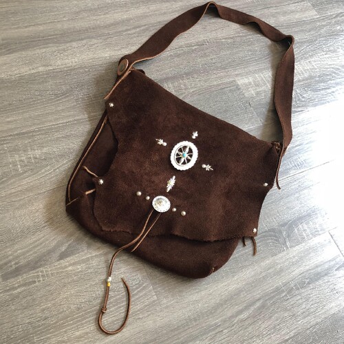 铁头的店高桥 Iron head goros  特大号鹿皮包 鹿皮囊  皮包