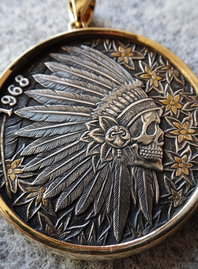 摩根吊坠银币改造银饰挂坠流浪者