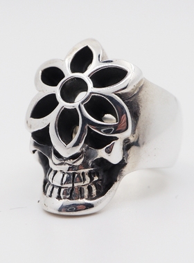 goodart纯银戒指大号花铁头的店