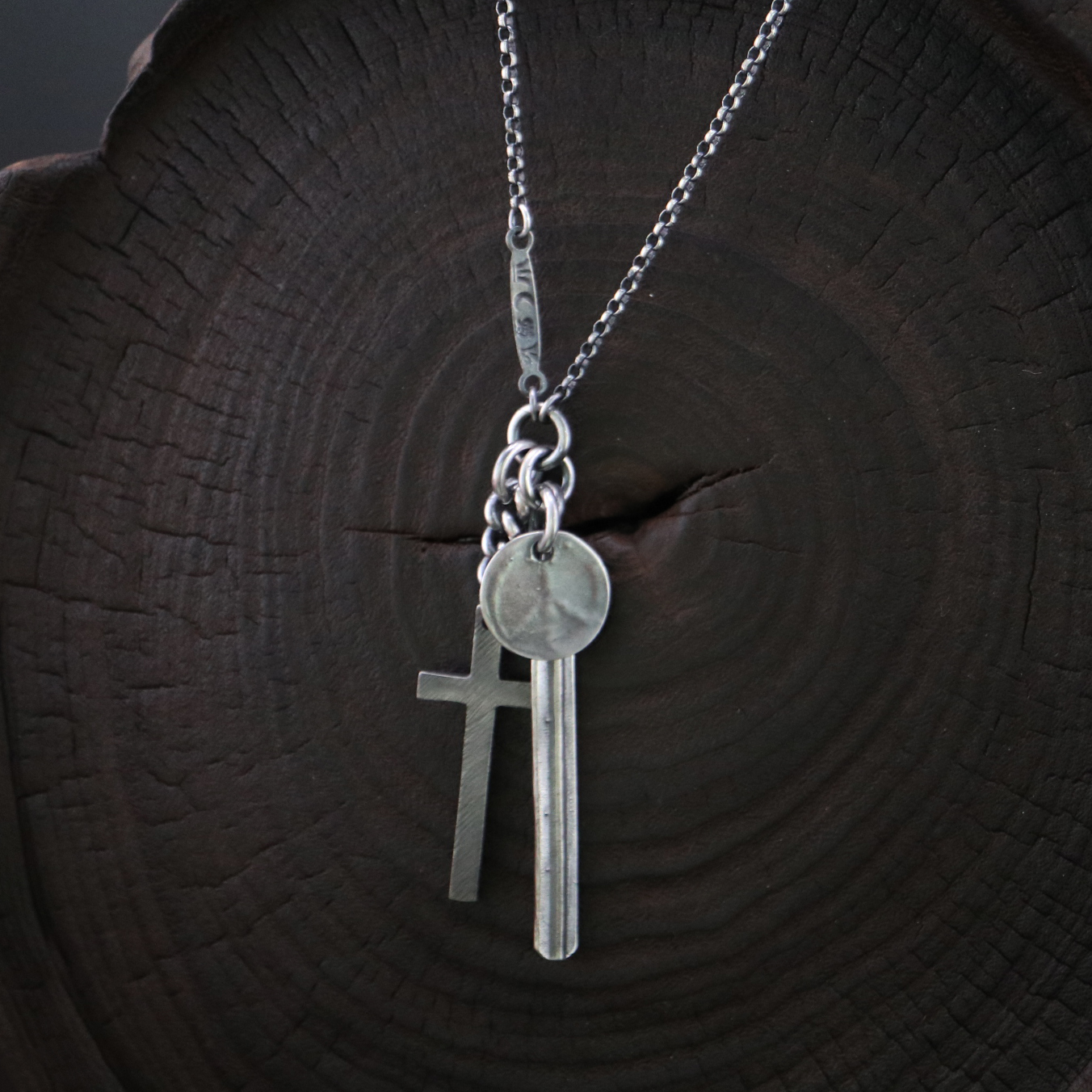 铁头的店 Werkstatt Munchen和平反战十字架项链  复古潮流款式