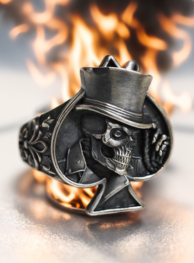 铁头的店男女通用925银欧美戒指