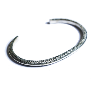 龙鳞手镯铁头的店纯银手环工艺