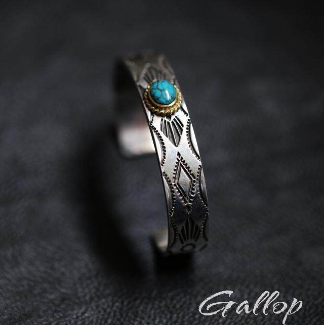 铁头的店纳瓦霍纯手工簪刻手镯厚重款手镯 FIRST ARROW'S金绳松石