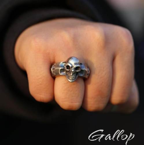 银饰鼻祖戒指铁头的店骷髅厚重