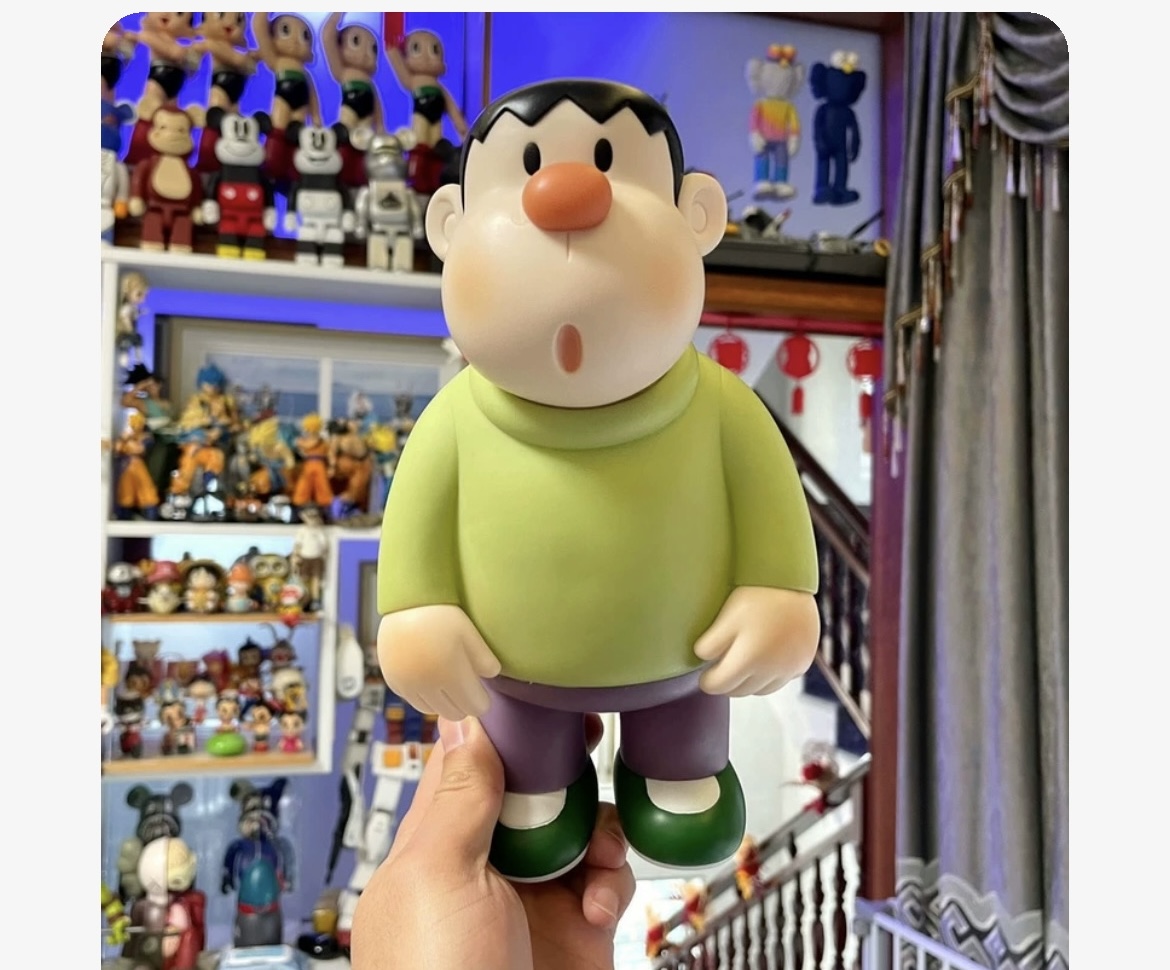 胖虎摆件歪头呆萌手办大雄模型居家公仔玩偶桌面汽车高级感装饰品