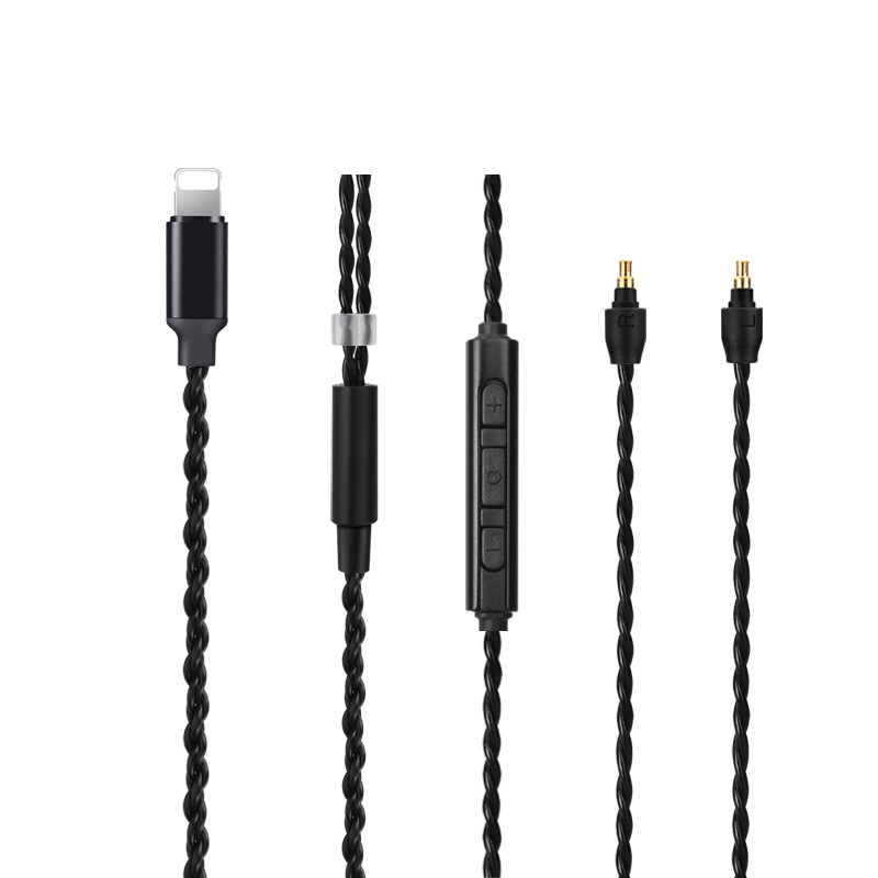 森海 IE40 pro升级线 线控版 单晶铜 镀银线  Lightning 耳机线