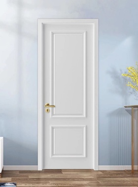 白色现代法式室内门隔音静音烤漆套装门重庆厂家卧室法式门实木门