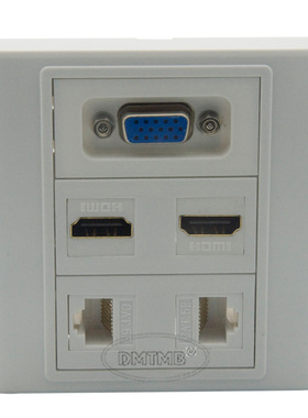 86型 VGA 2口HDMI 2口网络 母对母 直插型组合面板 可定制