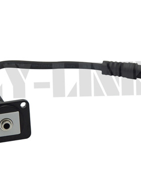 D型 黑色 带短线式3.5mm耳机 直插型  连接器