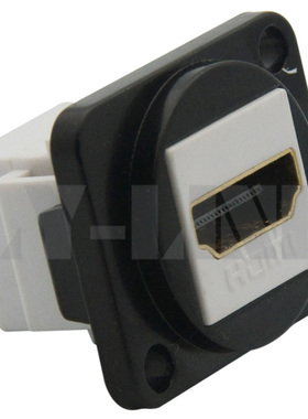 D型 黑色 短体式HDMI 直插型  连接器