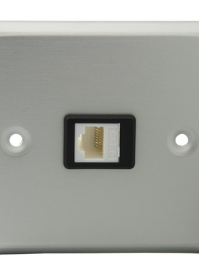 86型铝合金面板 单口 CAT6 RJ45 网络 母对母直插式 可定制
