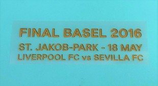利物浦 歐聯決賽 FINAL 2016 胸口對賽 BASEL 原裝正版
