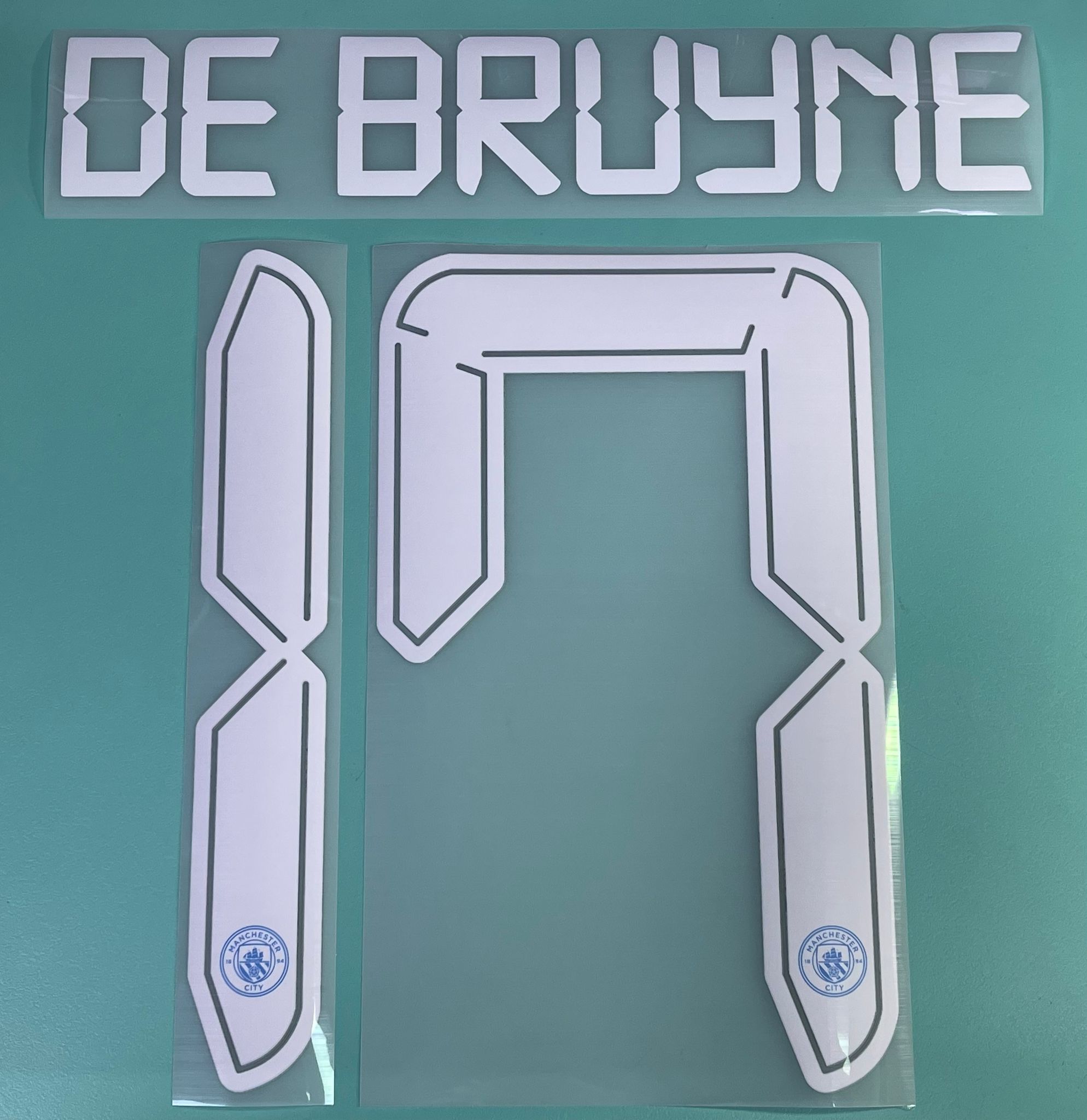 2021-22年度曼城主場原裝歐冠印號#17 DE BRUYNE#21 FERRAN