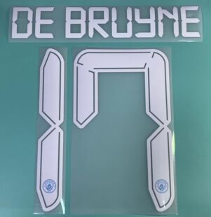 2021-22 年度 曼城主場 原裝 歐冠印號 #17 DE BRUYNE #21 FERRAN