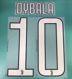 2017-18 年度 尤文圖斯 主場 原裝印號 KHEDIRA DYBALA HIGUAIN