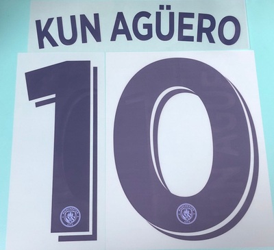 2016-17 年度 曼城 主場 歐冠 原裝印號 KUN AGUERO  DE BRUYNE