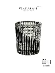 Vianasa's Edo Kiriko Whiskey Glass Handmade Crystal Glass Sake Cup Crystal Wine Glass Gift Box