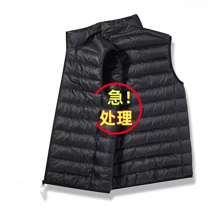 厚马甲秋冬棉服休闲坎肩背心男轻薄丝绒款外套立领夹克保暖无袖棉