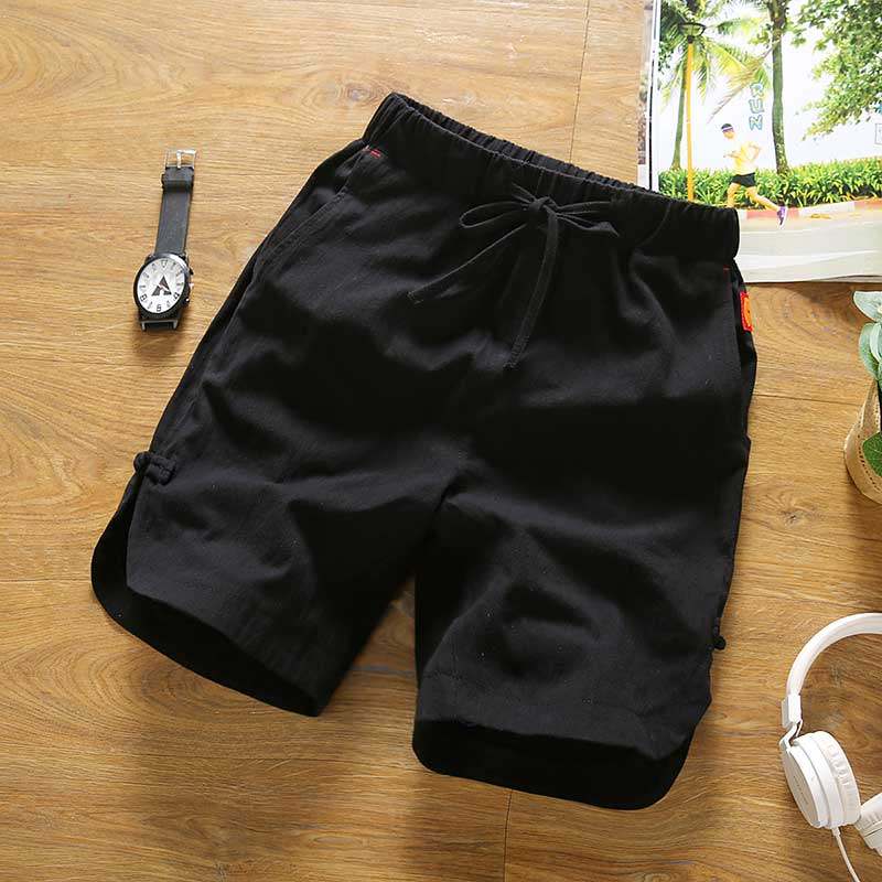 夏季中国风男装亚麻棉麻料休闲短裤子佛系复古风五分宽松居家中裤在类目 男装, 休闲裤中 - 来自Buy2taobao.com提供专业的淘宝代购服务