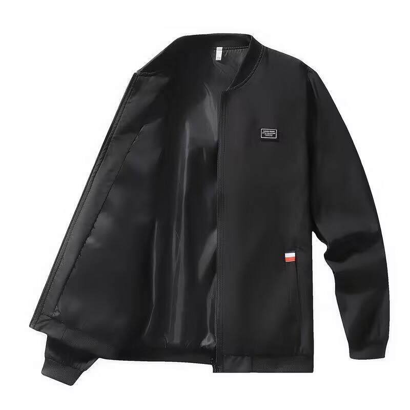 春秋季新款夹克百搭休闲时尚立领棒球服潮流帅气男装夹克青年上衣