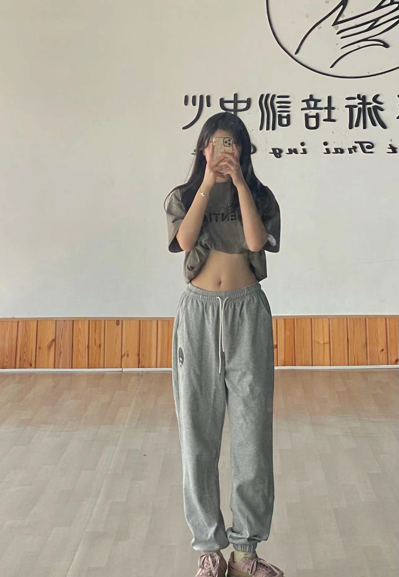 舞蹈女孩嘻哈休闲爵士jazz卫裤束脚裤宽松时尚运动街舞潮牌长裤女