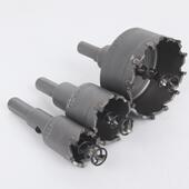 加长硬质合金不锈钢开孔器硬钢板厚铁板铝合金铁皮金属扩孔器钻头