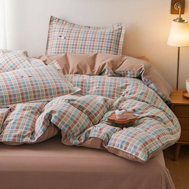 特价处理秋冬纯棉加厚磨毛四件套舒适亲肤床单被套全棉床品套件