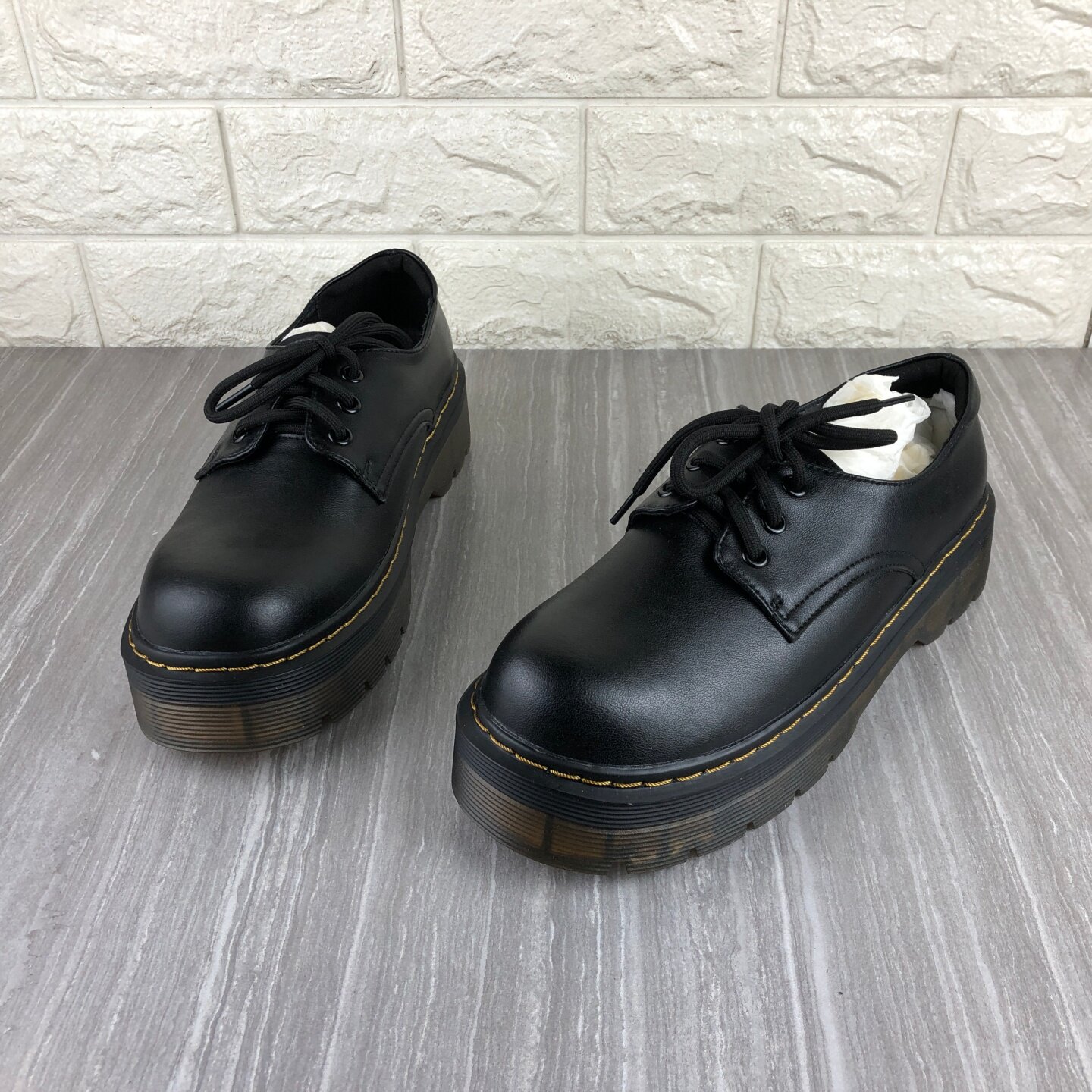 断码处理新款真皮牛皮女鞋英伦学院风小皮鞋系带深口女单鞋牛筋底