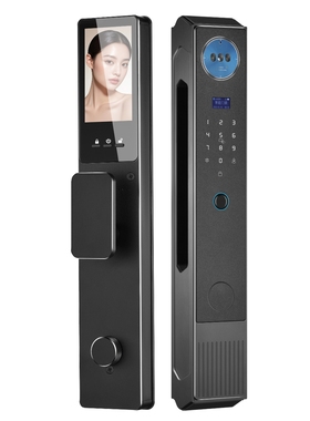 班尼BinNi K8 全自动智能门锁 3D人脸识别 指纹密码锁可视对讲