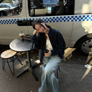 新款潮搭ACME 轻奢高级感【猪皮】老钱风真皮外套女冬新皮衣