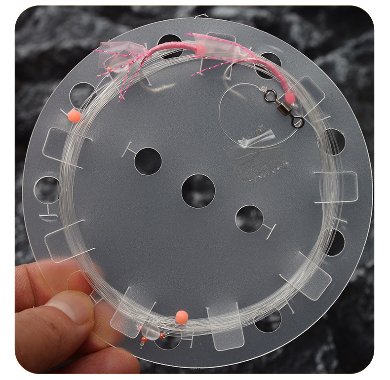 mw舟山海钓大黄鱼钓组夜光胶皮天地双钩船钓黄姑黄三真鲷飘虾串钩