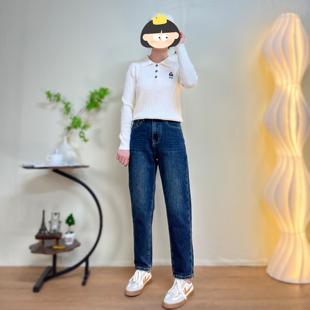 百搭哈伦裤 法棍小老爹女九分梨形显瘦小直筒萝卜裤 清仓不退换