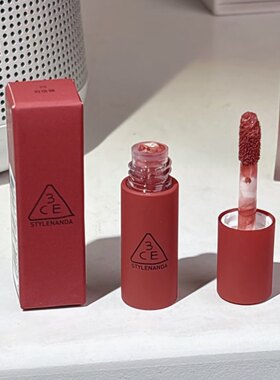 3支装！3CE唇釉小样迷你口红1.5g水雾丝绒哑光bitter hour taupe