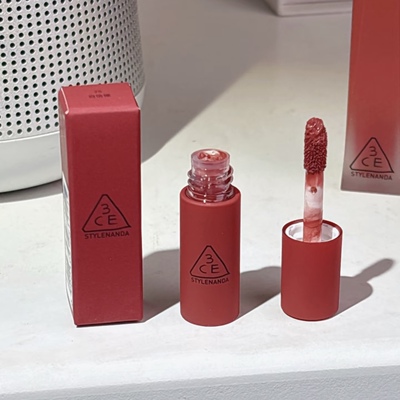 3支装！3CE唇釉小样迷你口红1.5g水雾丝绒哑光bitter hour taupe