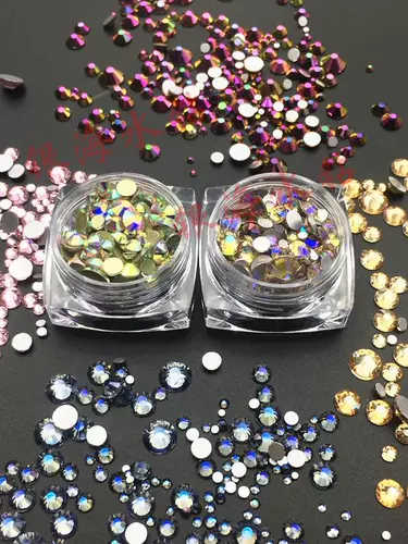 Красочный многоцветный чехол для телефона для ногтей, смешанное ювелирное украшение, украшение для ногтей, 2 шт