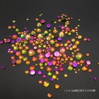 Ледяной прозрачный красочный пламя 1.5-6,5 мм200 кусочков