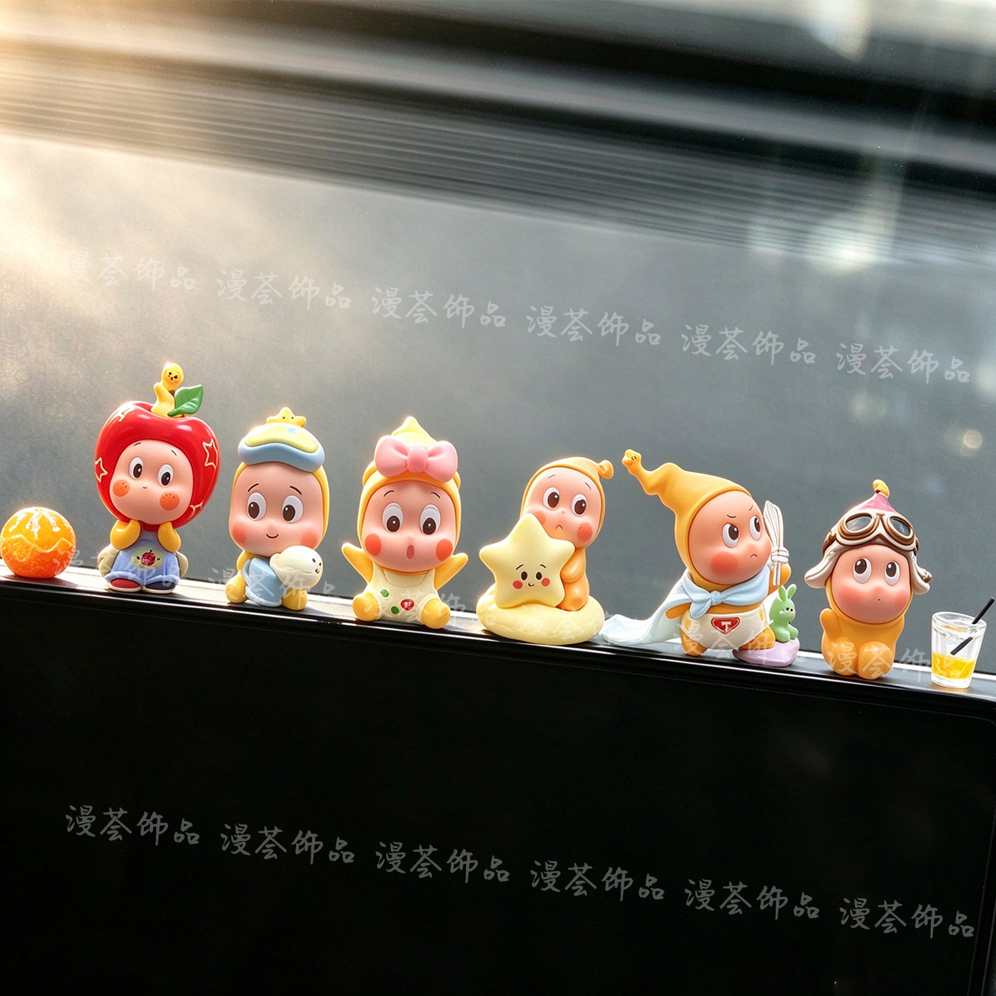 星⭐人汽车中控台摆件车载饰品女