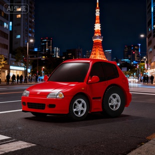 EK9 本田思域 礼物 汽车模型仿真合金Q版 车蛋车 TinyQ正版